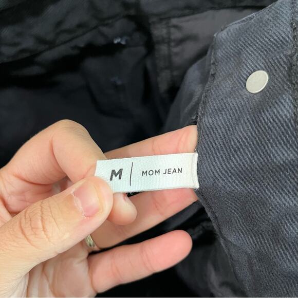 Pacsun Black Super High Rise Mom Jeans Paperbag - Picture 6 of 7